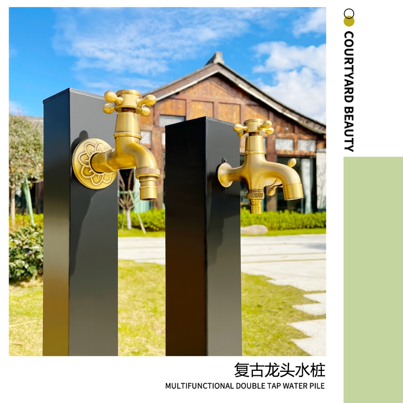 庭院方樁-黑色