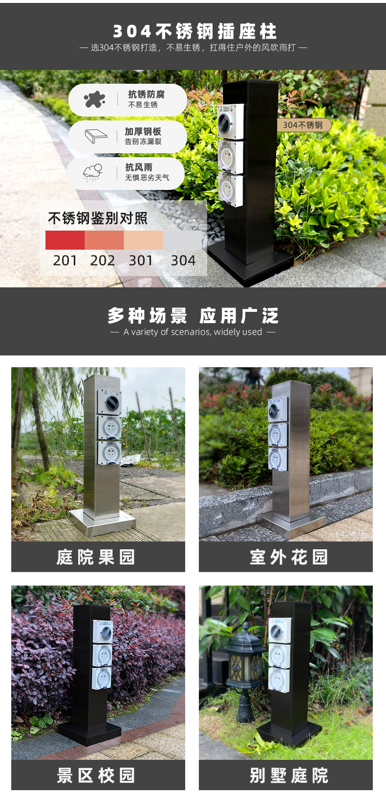 庭院電樁適用場景
