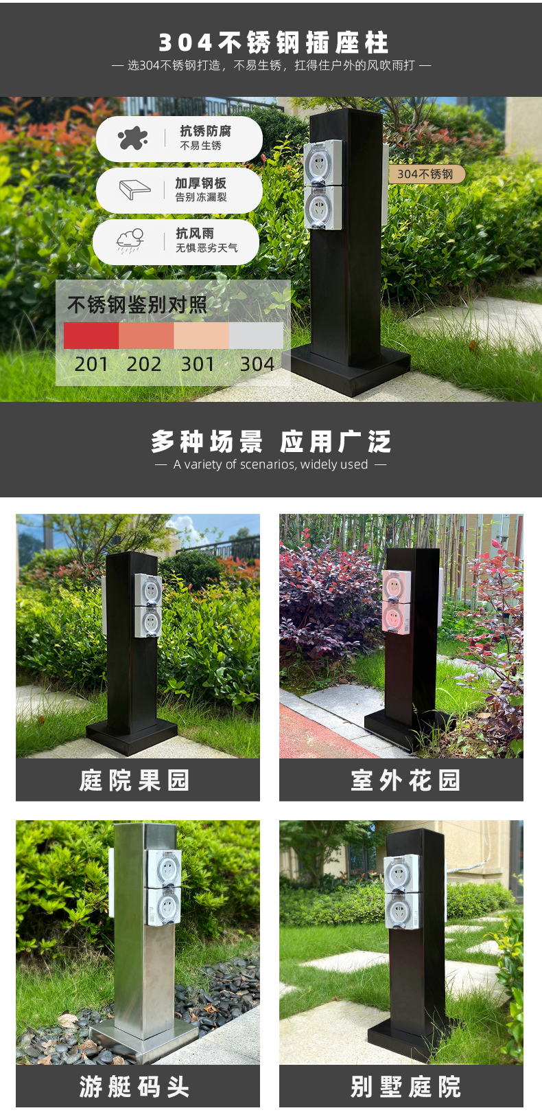 庭院電樁適用場景