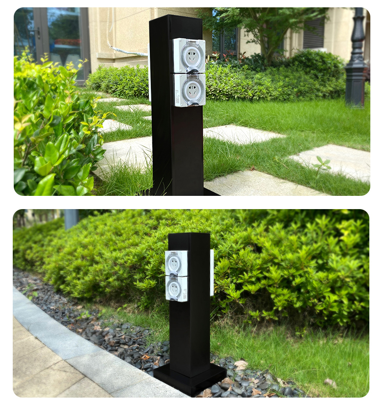 庭院電樁細節展示