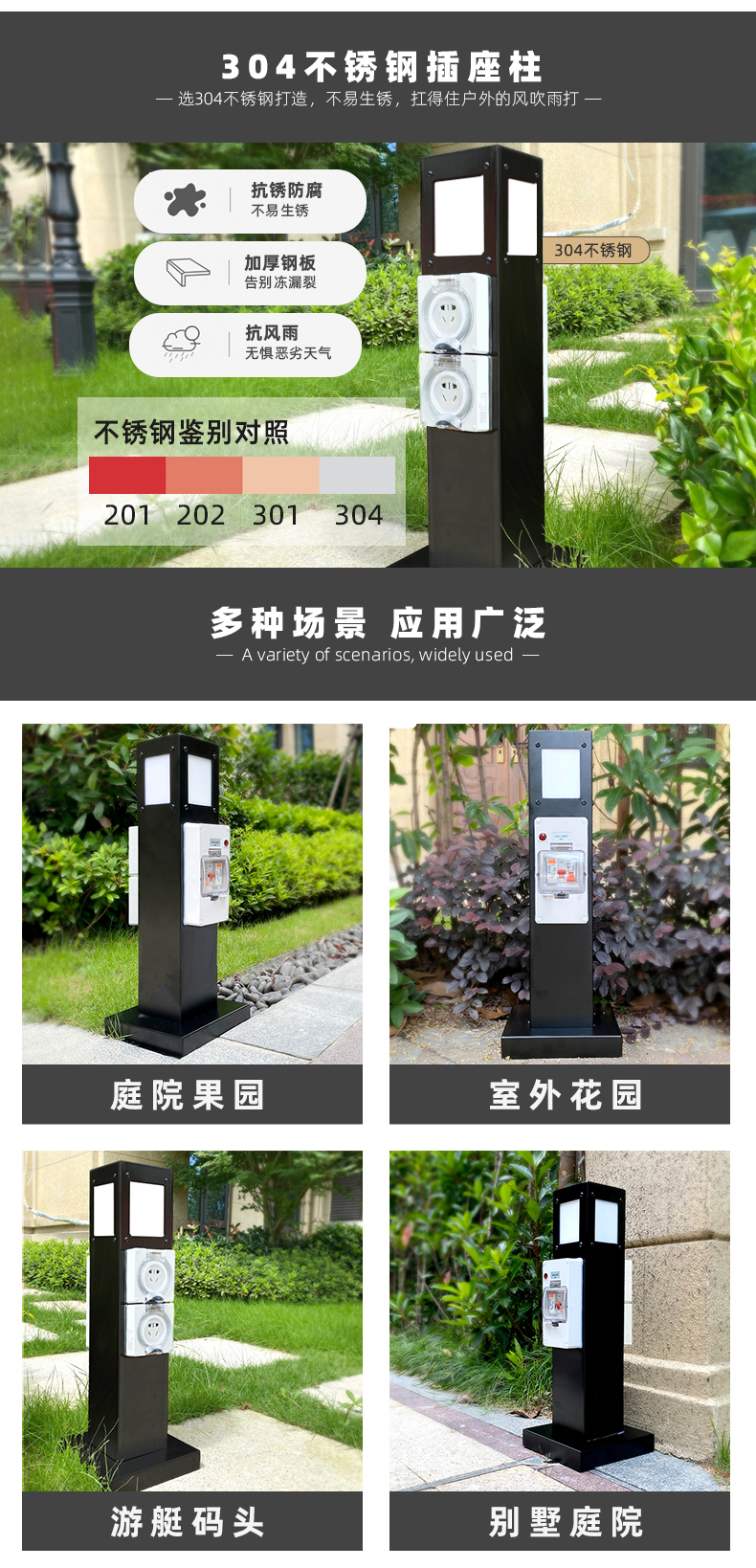 庭院電樁適用場景