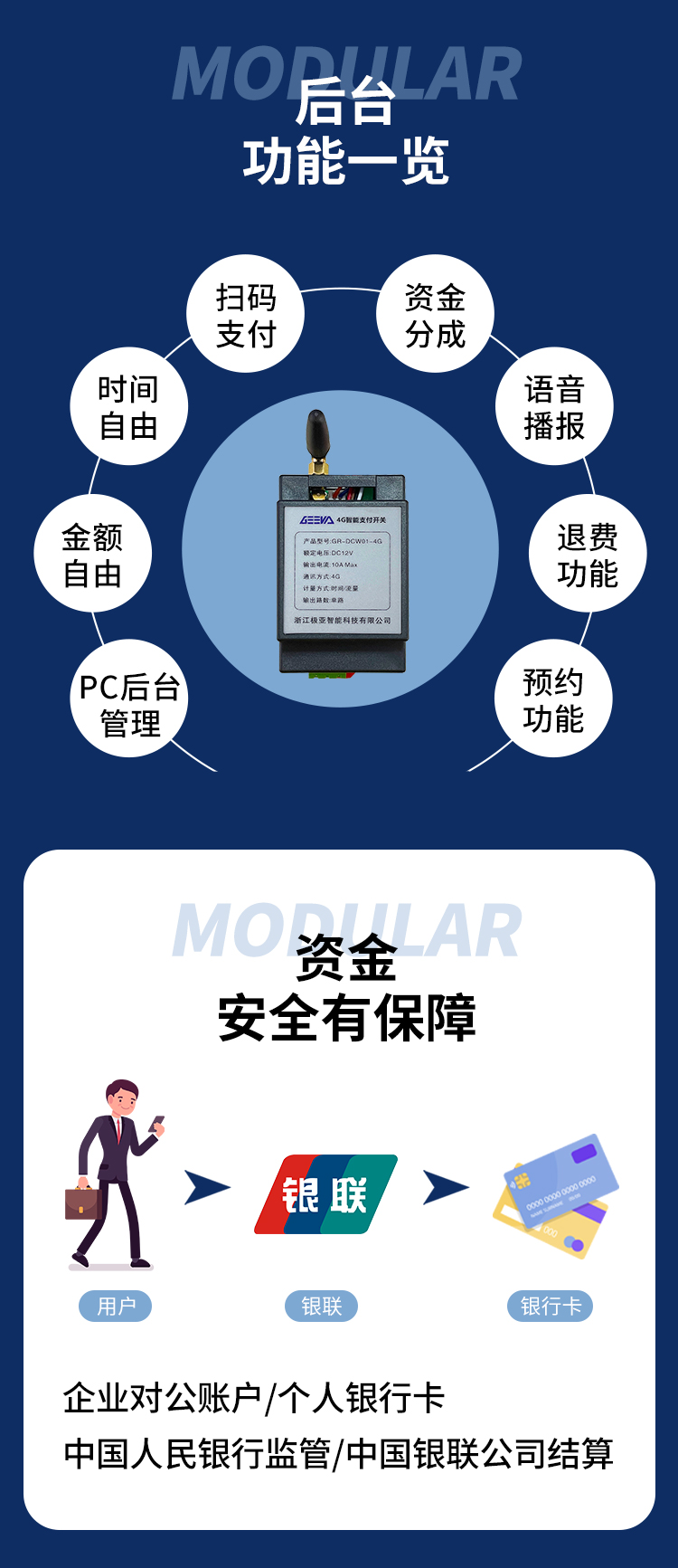 4G掃碼支付盒功能