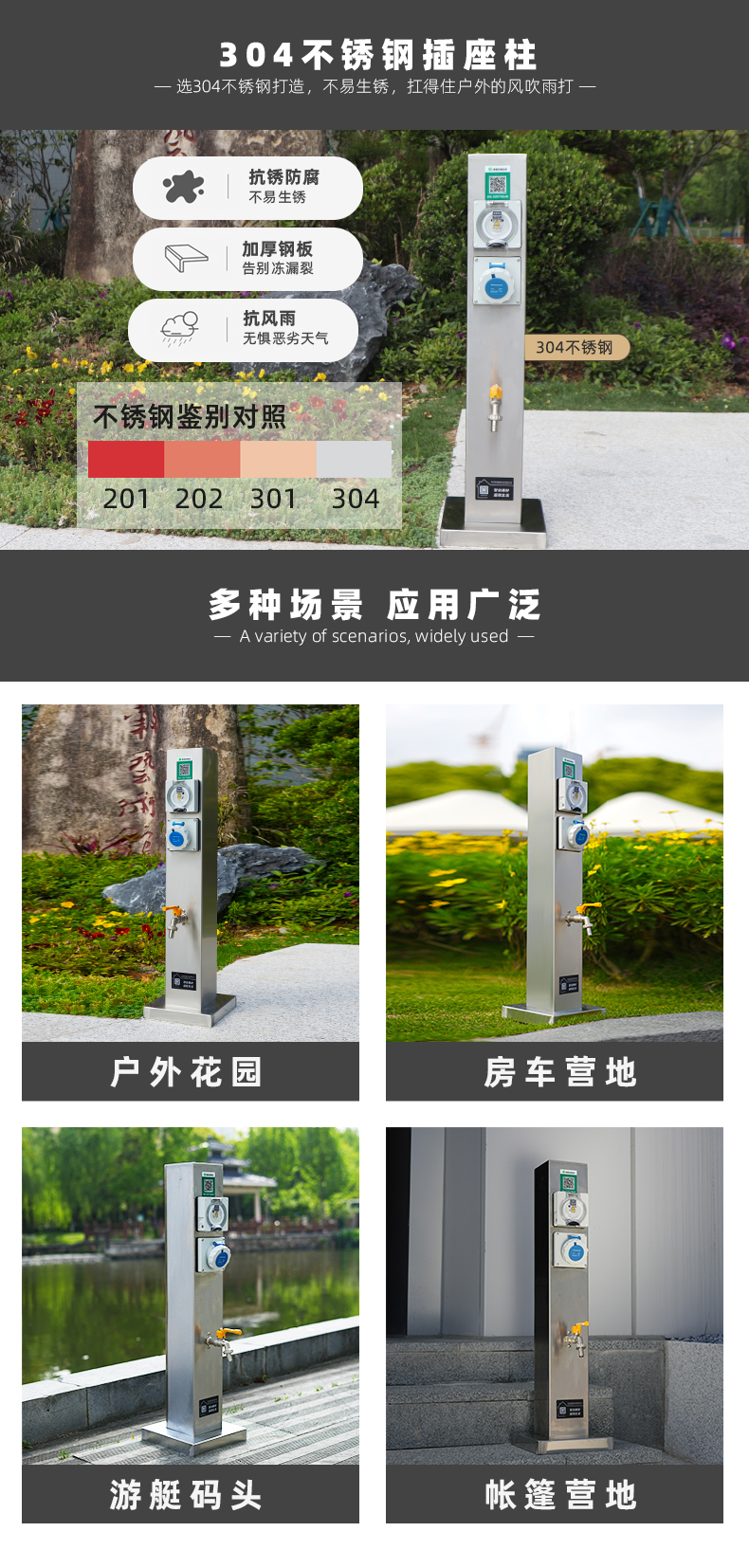 智能水電樁適用場景